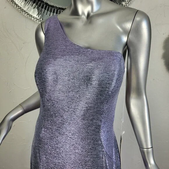 NWT~$530~JOVANI~18/20~LAVENDER MAXI MERMAID ONE SHOULDER PROM EVENING DRESS